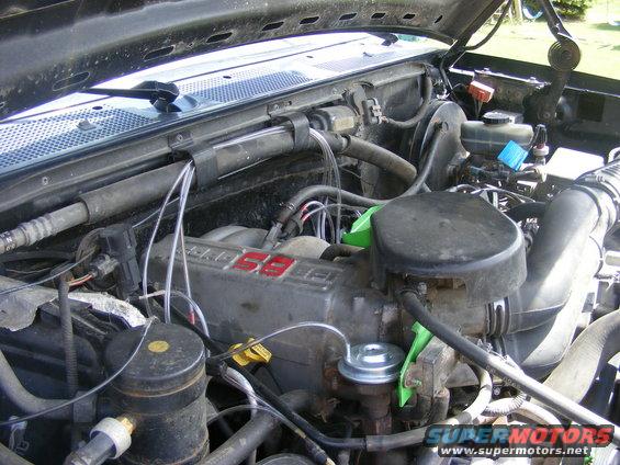 Ford 5.8L V8 engine with "5.8" badge visible