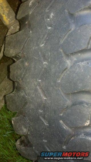 Tire tread detail