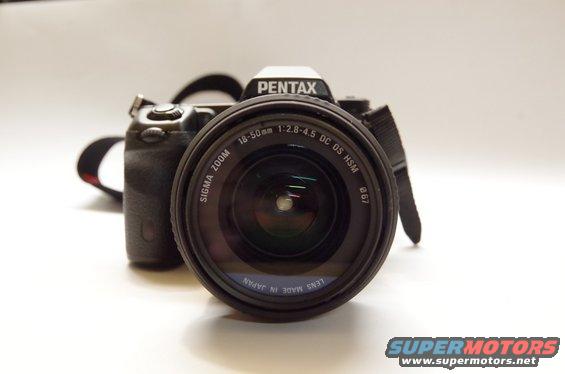 Pentax camera with Sigma 18-50mm lens