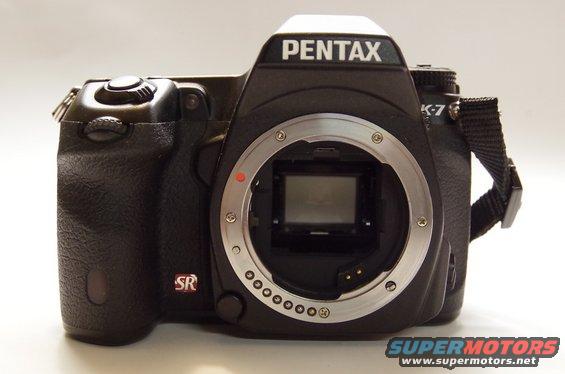 Pentax K-7 camera body, front view, lens mount visible