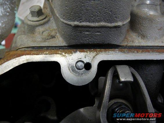 close-up of engine valve train components