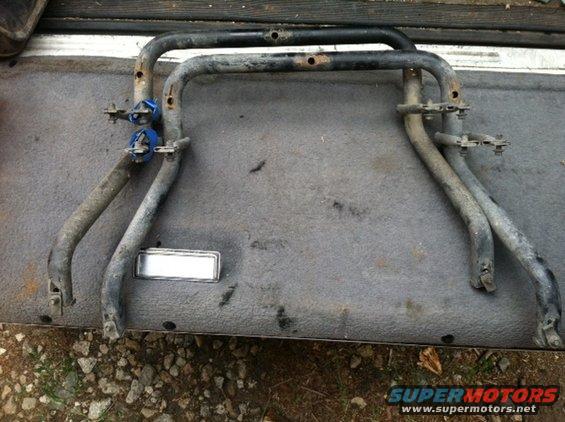 Step brackets removed from a clean F150. Very minor surface rust around mounting holes. Mounting hardware is included. 