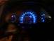 2008 Yamaha Zuma - The illuminated dashboard displays speed, fuel, and battery indicators.