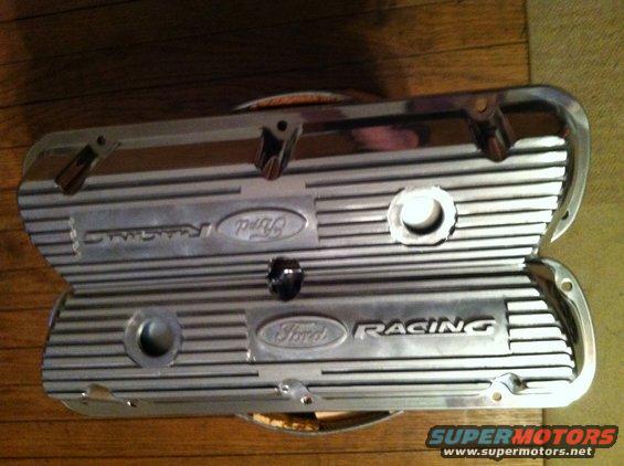 Chrome Ford Racing valve covers