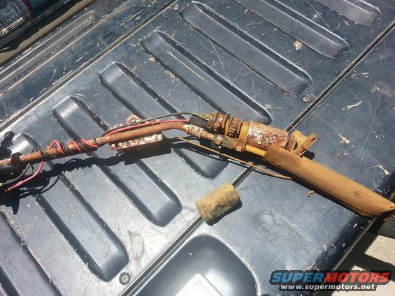 Original fuel pump... it was just a tad bit rusty... Guess 6 years sitting empty will do that to it.