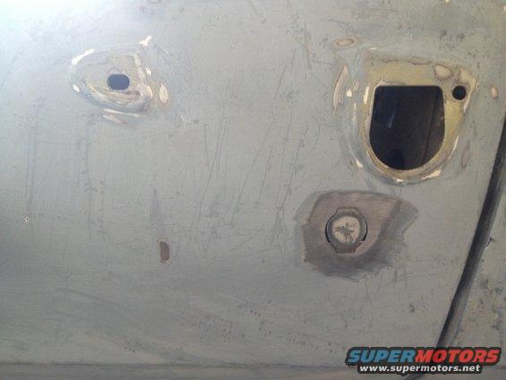 65 Mustang DS door lock pre shave