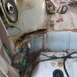 1995 Ford Bronco - Severe rust has compromised the structural integrity of this vehicle's interior floor pan.