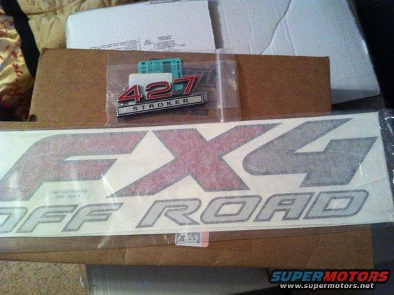 427 Stroker emblem and 4x4 Off Road decals