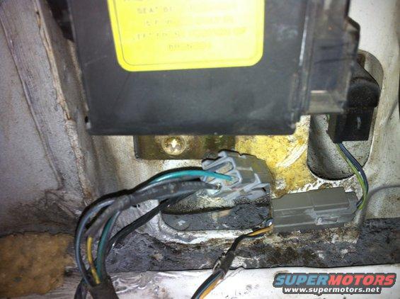 Wiring harness and black electrical component with yellow label