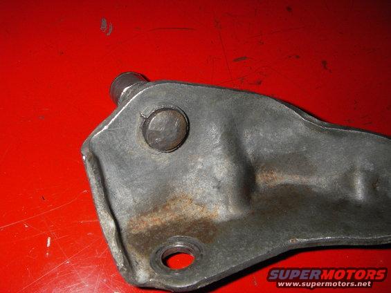 the back of the bell side Z-bar bracket
not much left holding the shaft in at all 
