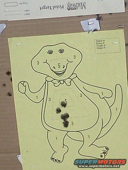 Barney meets SIG P220.