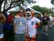 1960 Ford Falcon - A man poses with a mascot at an outdoor event.