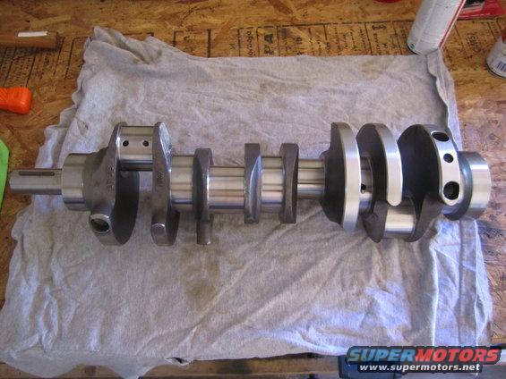 Crankshaft on a cloth