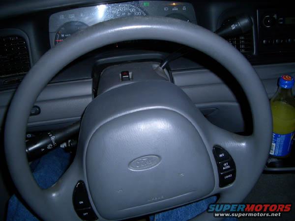 Steering wheel is not chewed up like a city cruiser, just very minor wear on the upper part