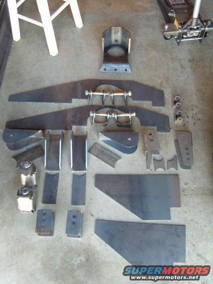 Axle truss and misc.stuff I had my buddy cut out at Nor Cal Laser.