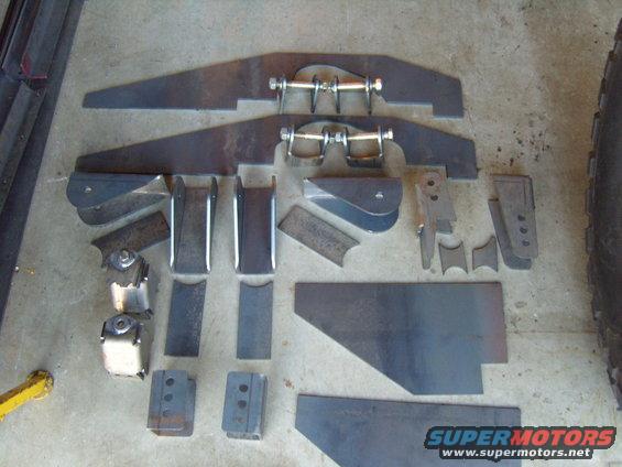 Axle truss and misc.stuff I had my buddy cut out at Nor Cal Laser.