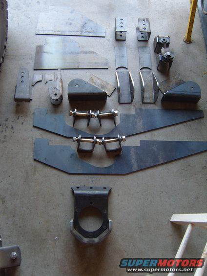 Axle truss and misc.stuff I had my buddy cut out at Nor Cal Laser.