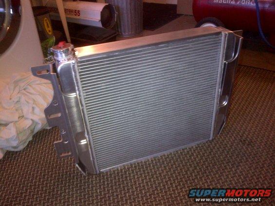 Radiator with red cap