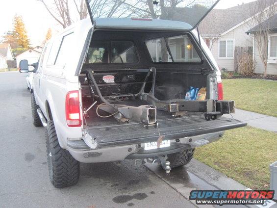 taking the frame to work ,more room for me to weld the frame back together straight!