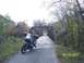 2001 BMW R1150GS ABS - Motorcycle parked on a bridge with a weight limit sign.