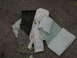 1994 Ford Crown Victoria - Disassembled car seat foam and padding are shown scattered on an asphalt surface.