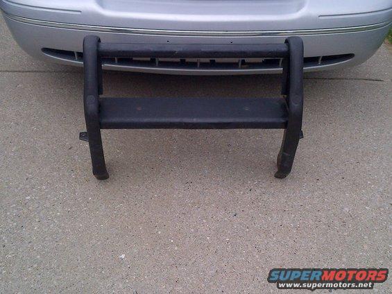 Front bull bar on a silver 2001 Ford Crown Victoria