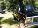 1978 Ford Bronco - A black 1978 Ford Bronco is parked outside on a sunny day with trees and grass surrounding it.