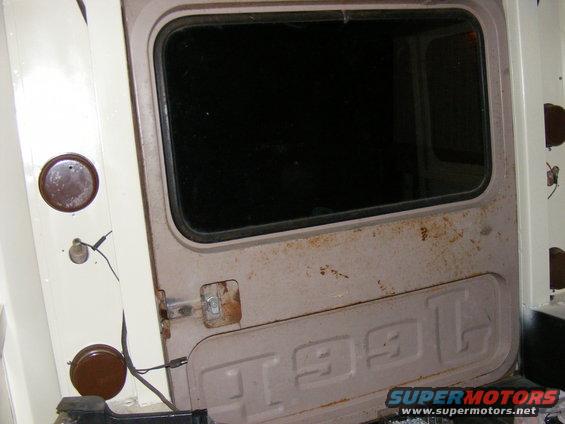 1978 Ford Bronco rear door with embossed lettering