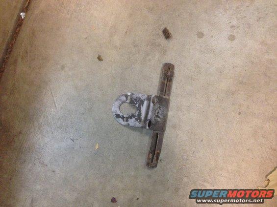 metal bracket on concrete floor