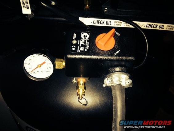 Kobalt Hausfeld 3.7 hp 60 gallon compressor wiring and plumbing - all wired and buttoned up.