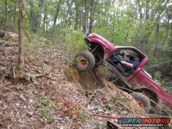 131010bigjon10.jpg He almost made it on the far Left, but it felt tippy, so he tried the far Right a few times.