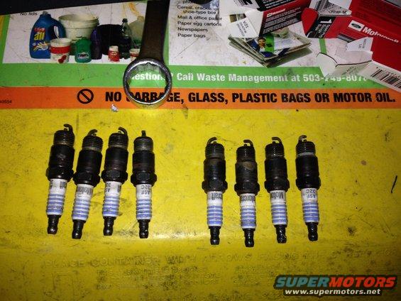 img_1298.jpg All the plugs looked GREAT for having 8k miles on them. BUT I put new ones in anyways as it was a cake walk to do with the manifolds off.