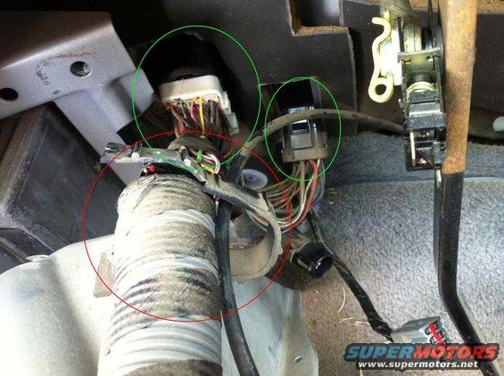 1996 Ford F-150 interior wiring harness and connectors
