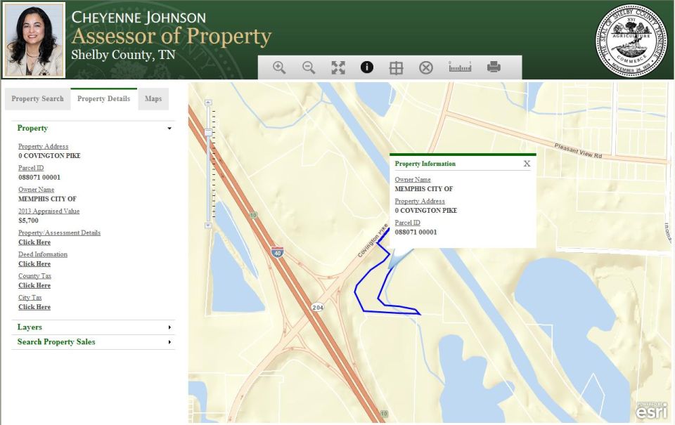 Covington Pike Bottoms property lines