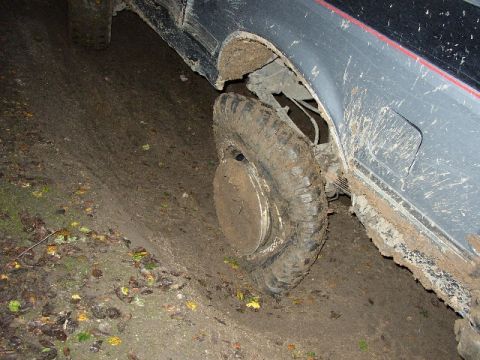 1989 Ford Bronco - pretty good sidewall flex.