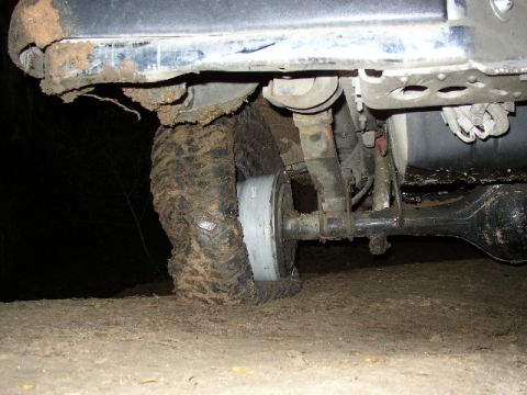 1989 Ford Bronco - the tire looked ok once he got it off.