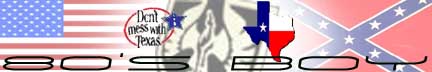 1994 Ford Crown Victoria - Collage of flags and text elements, including the US flag, Texas flag, and Confederate flag.