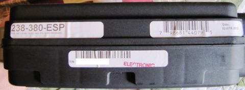 1992 Ford Bronco - Electronic control module with part number 238-380-ESP and 'ELECTRONIC' label visible.