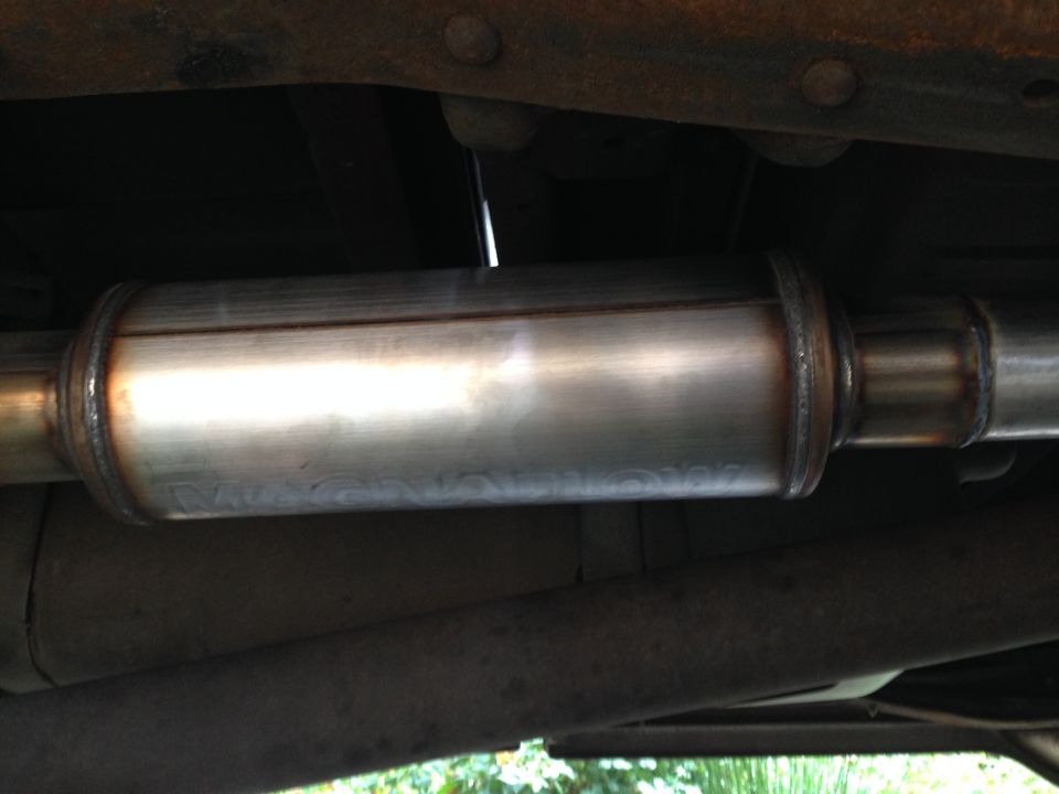Magnaflow Performace muffler. 3" ID, 3" OD.