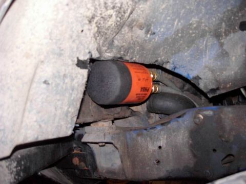 1980 Ford Bronco - had to get an oil filter relocation kit so I could clear the engine crossmember