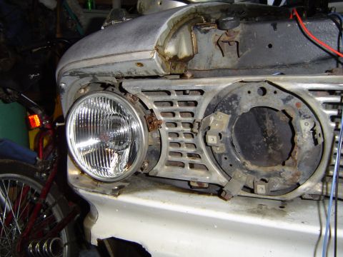 1964 Ford Fairlane - I will only be using the outside lights, because they use Hi-Lo bulbs, so now I can loose the inners like a thunderbolt