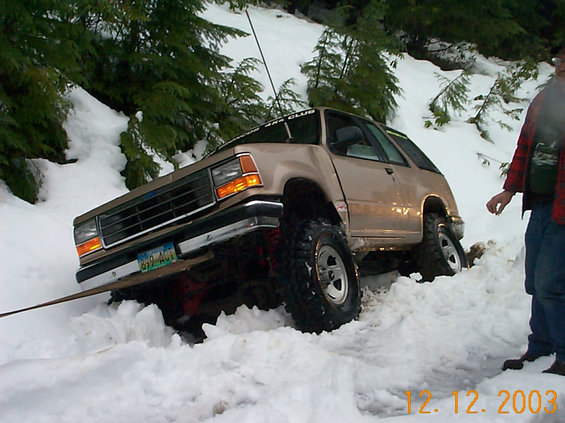She did manage to find the deepest spot to get stuck