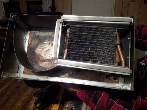1973 Ford Ranchero - This is a car heater core assembly, likely removed for repair or replacement.