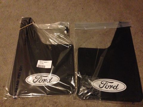 1992 Ford F-150 - Genuine Ford mud flaps. Paid $54.26 on 11/4/2013 for 2 pairs of them. They are part number E7TZ-16A550-A. They measure 18"x12".