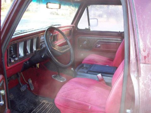 1979 Ford Bronco - can do without the diamond tuck intieror but it is in good shape, have to shampoo carpet and replace drivers door panel.