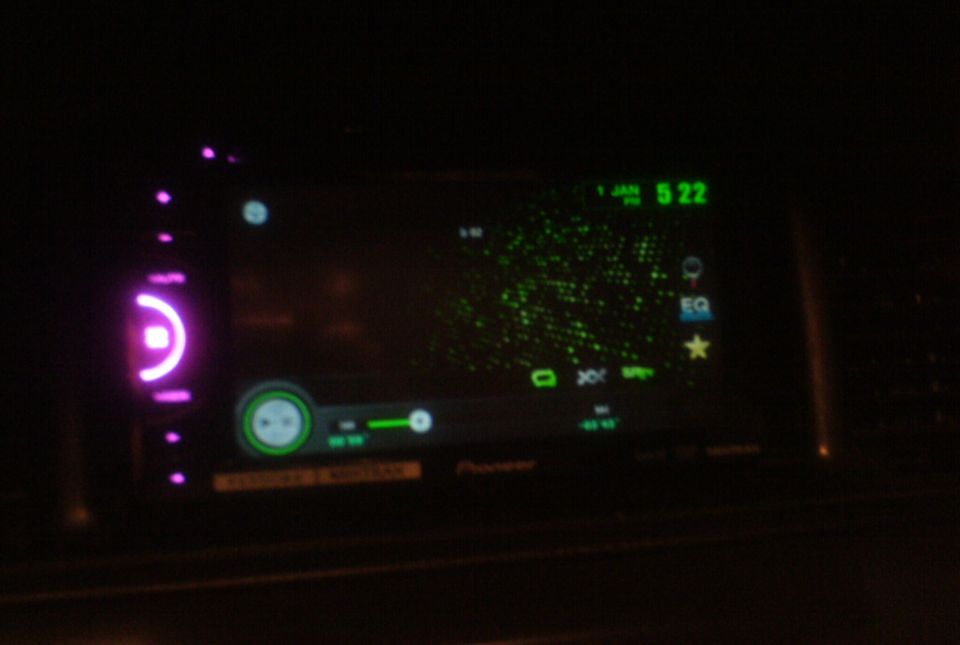 there all done, double din dvd player install, all you need to do is cut the vestigial lips off with a dremel and its clear sailing