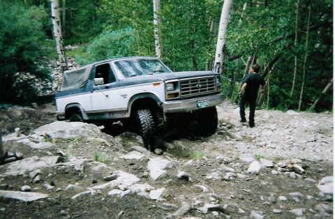 1983 Ford Bronco - Lost the starter trying to start after flooding out. Once again Damn Edelbrock