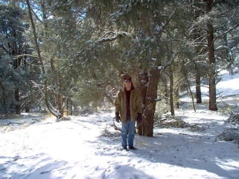 1988 Ford Bronco - Frazier Park. 12/26/03 Took this pic of myself to scare the deer later. hehe