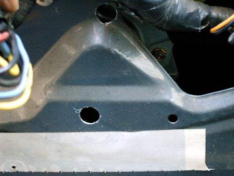 1990 Ford Bronco - A better shot of the new access holes