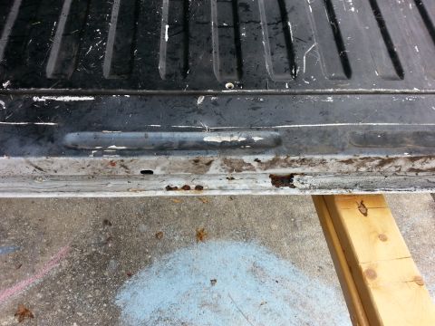 1992 Ford Bronco - Tailgate lip started to rust. I had this repaired once by a shop that replaced the outer skin. They obviously did a crap job so I'm going t…